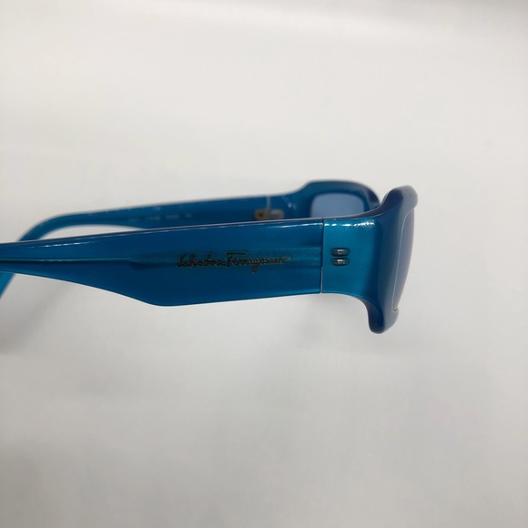 SOLD!! Vintage Salvatore Ferragamo Blue Sunglasses - Picture 4 of 6